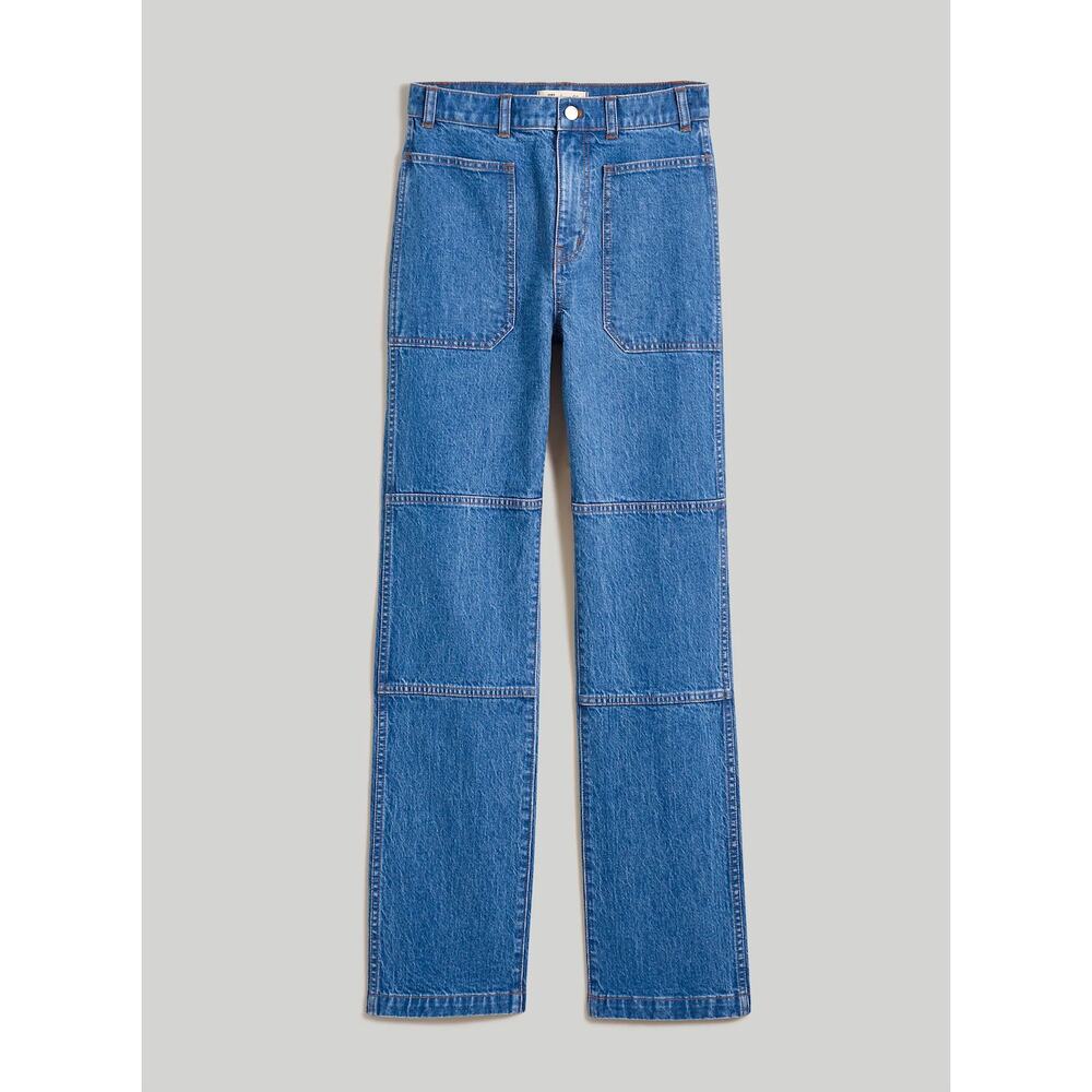 Madewell 90s Straight Utility Jeans Fenwood Wash Comfort Stretch Sz 29 Boho Chic - Picture 3 of 16